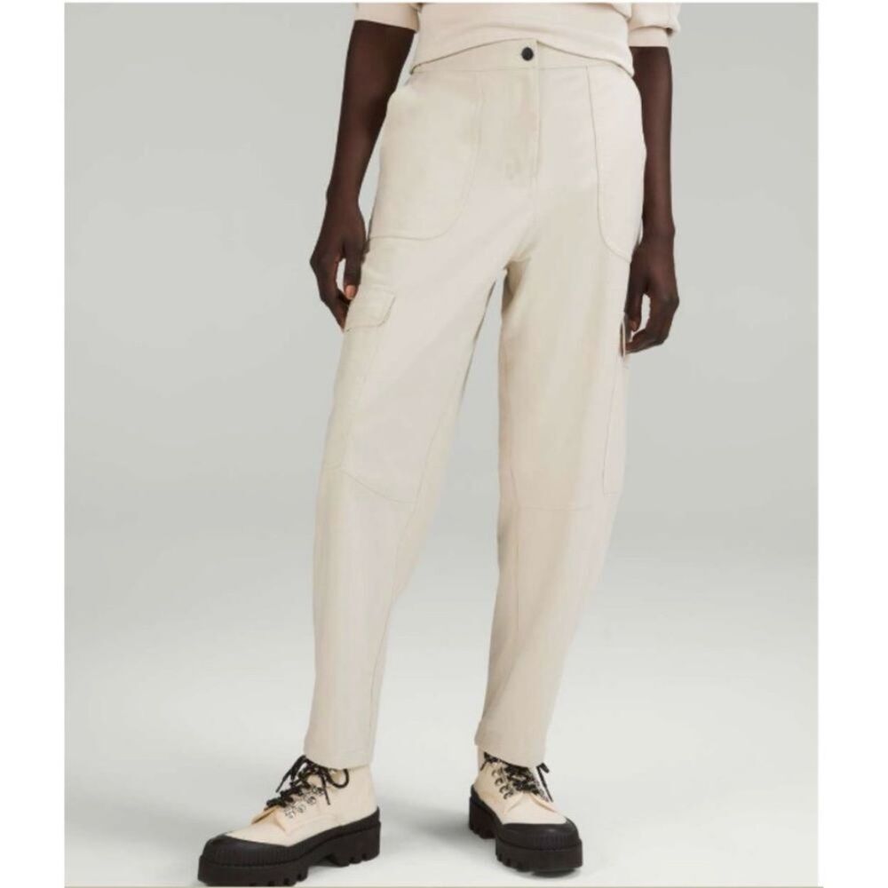 Lululemon Light Utilitech Cargo Pocket High-Rise Barrel Leg Pants Womens Size 25